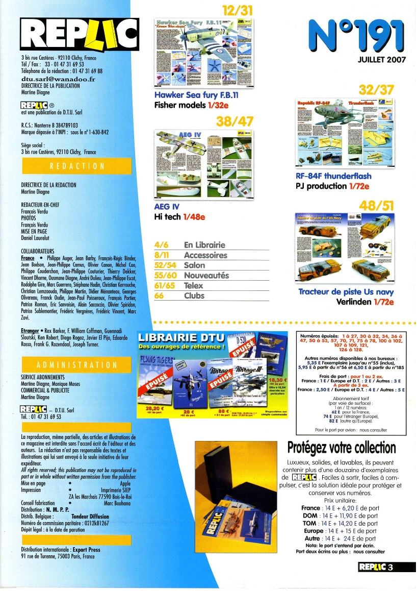 Replic 191 - AEG IV, Thunderflash, Sea Fury